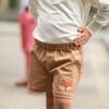 Liam Corduroy Charlie Fox Applique Shorts, Clubhouse Camel - Shorts - 3