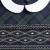 Charlotte Tartan Smocked Dress, Navy Tartan - Dresses - 2