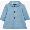 Classic Raglan Coat, Pale Blue - Coats - 1 - thumbnail