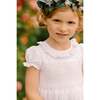 Antoinette Ceremony Smocked Dress, White - Dresses - 4