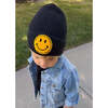 Smiley Beanie, Black - Hats - 3