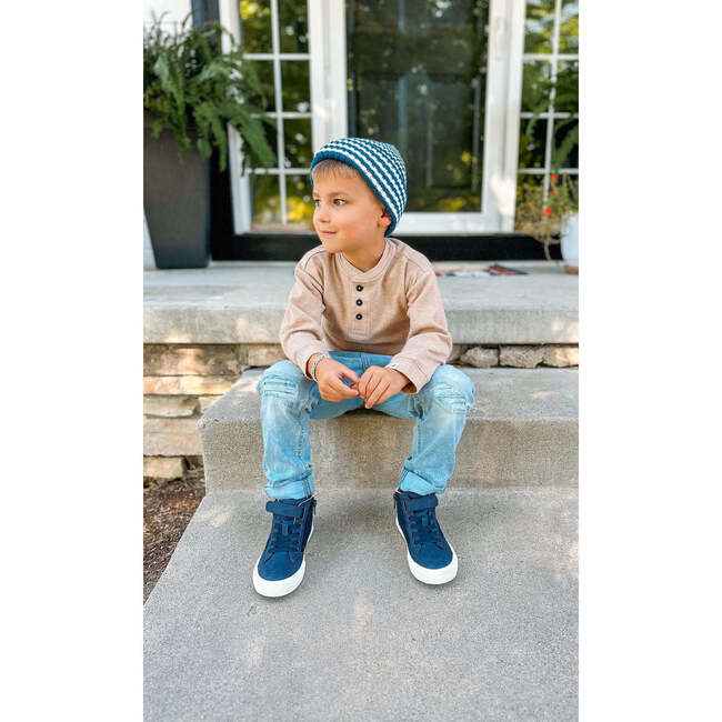 Stripe Beanie, Seaside - Hats - 3