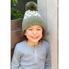 Checker Pom Beanie, Olive - Hats - 5