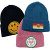 Smiley Beanie, Black - Hats - 5