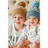 Checker Pom Beanie, Camel - Hats - 3