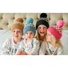 Checker Pom Beanie, Camel - Hats - 4