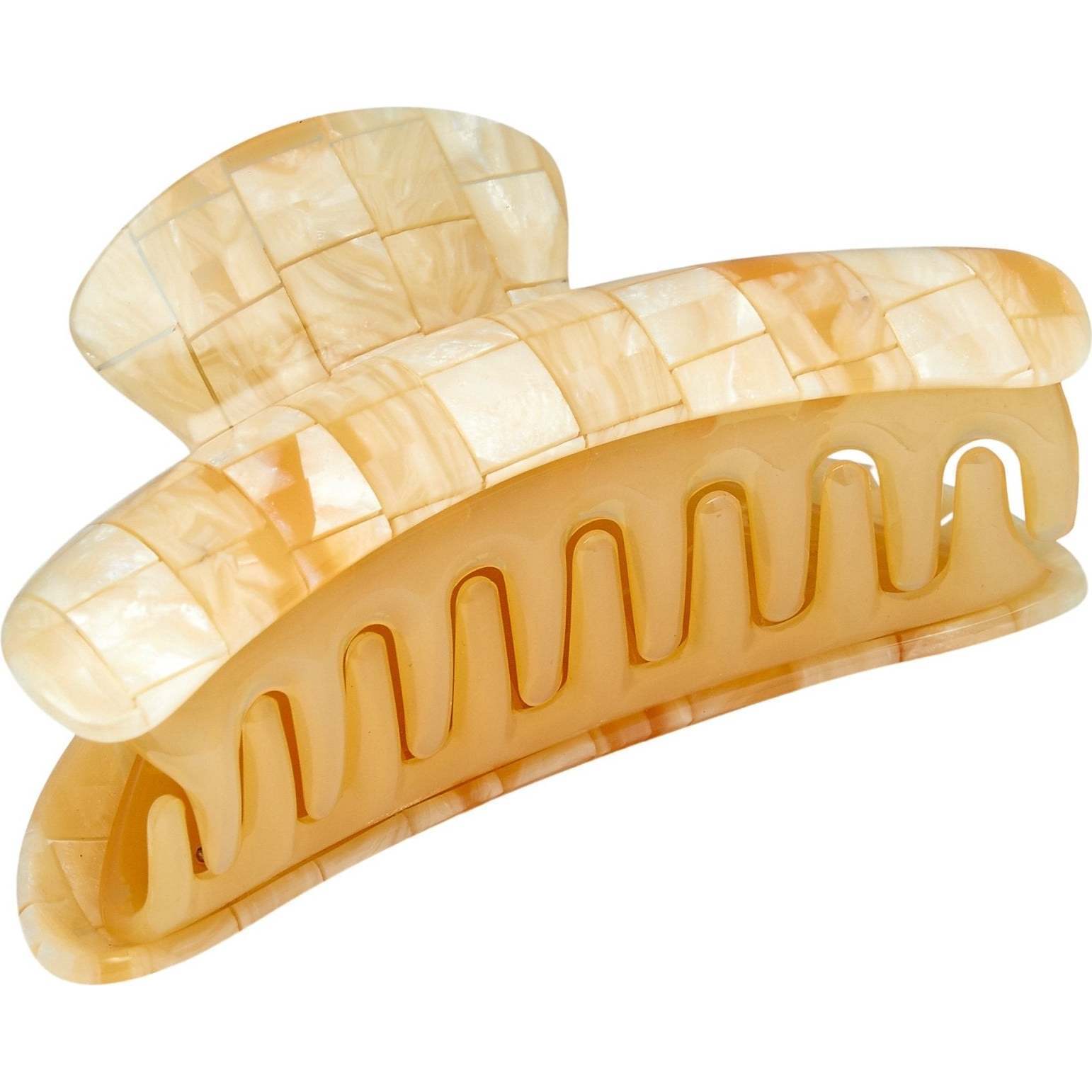 Grande Heirloom Claw, Sea Shell Checker - Hair Accessories - 1