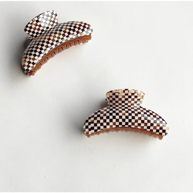 Grande Heirloom Claw, Tortoise Checker - Hair Accessories - 2