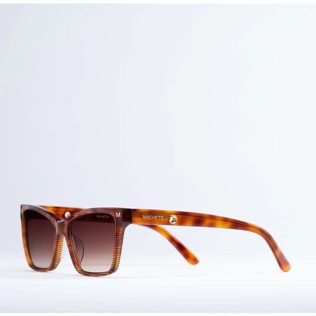 Sally Sunglasses, Dark Tortoise Stripe - Sunglasses - 2