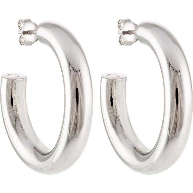 1" Perfect Hoops, Silver