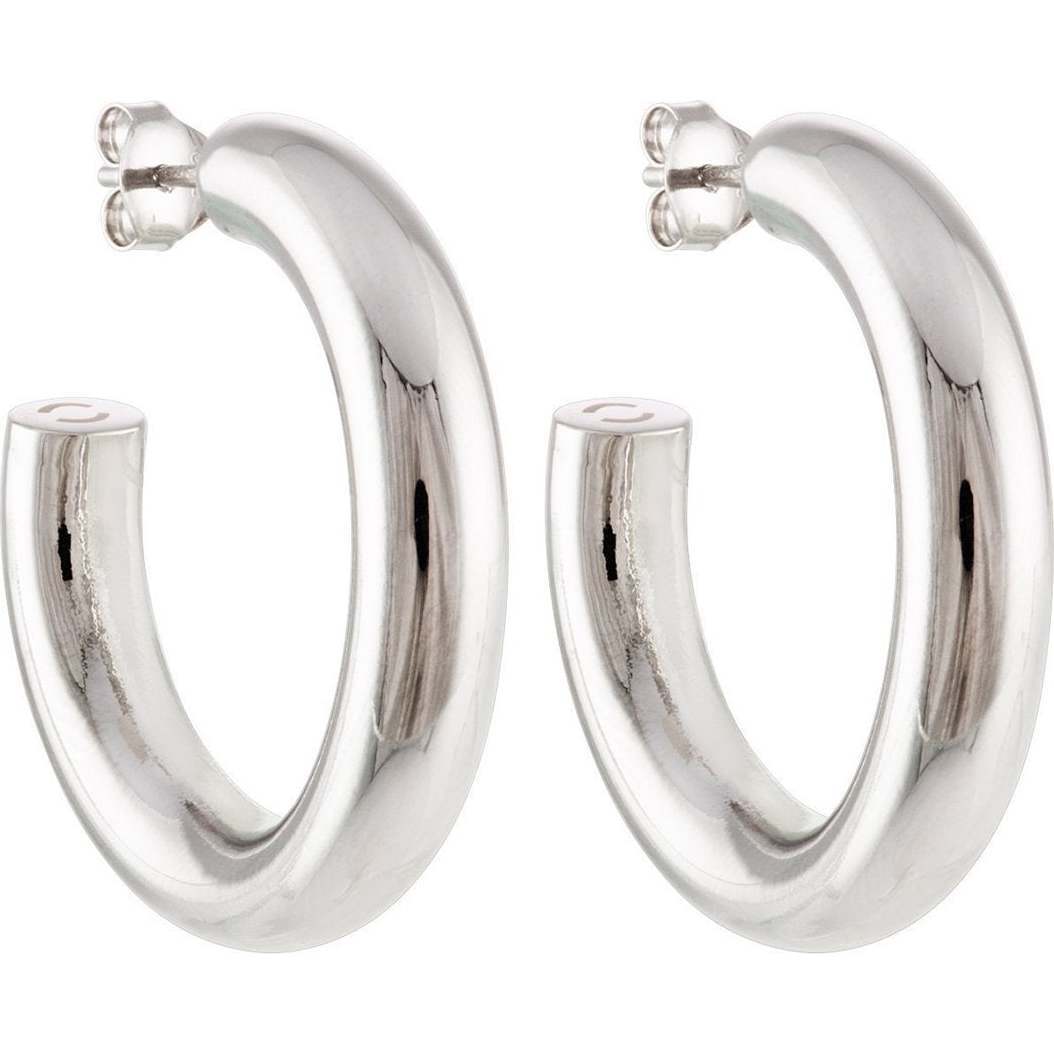 1" Perfect Hoops, Silver - Earrings - 1