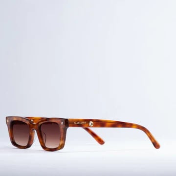 Ruby Sunglasses, Dark Tortoise Stripe - Sunglasses - 2