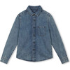 Vintage Festival Cotton Denim Shirt - Shirts - 1 - thumbnail
