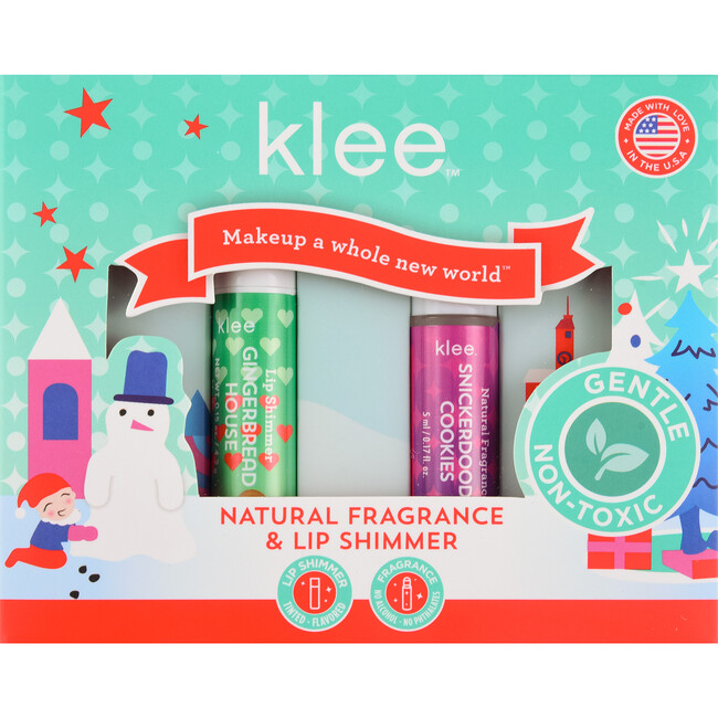 2023 Christmas Collection! Klee Naturals Snickerdoodle Cookies Fragrance and Lip Shimmer Kit