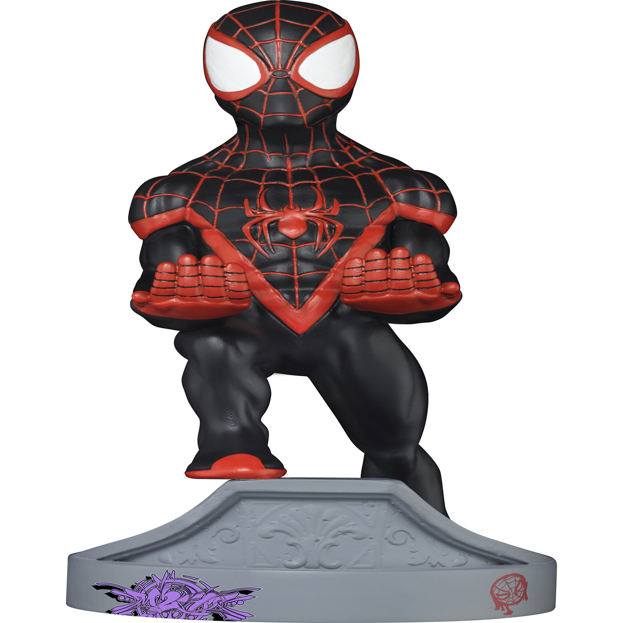 Exquisite Gaming Cable Guy Marvel Spiderverse: Miles Morales Spiderman Charging Controller and Device Holder - Tech Toys - 1