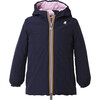 Sophie Eco Stretch Thermo Double Parka, Blue & Pink - Jackets - 1 - thumbnail