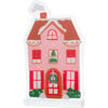 Merry and Bright Acrylic Christmas Village, Pink Townhouse - Party Accessories - 1 - thumbnail