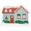 Merry and Bright Acrylic Christmas Village, Little Blue House - Party Accessories - 1 - thumbnail