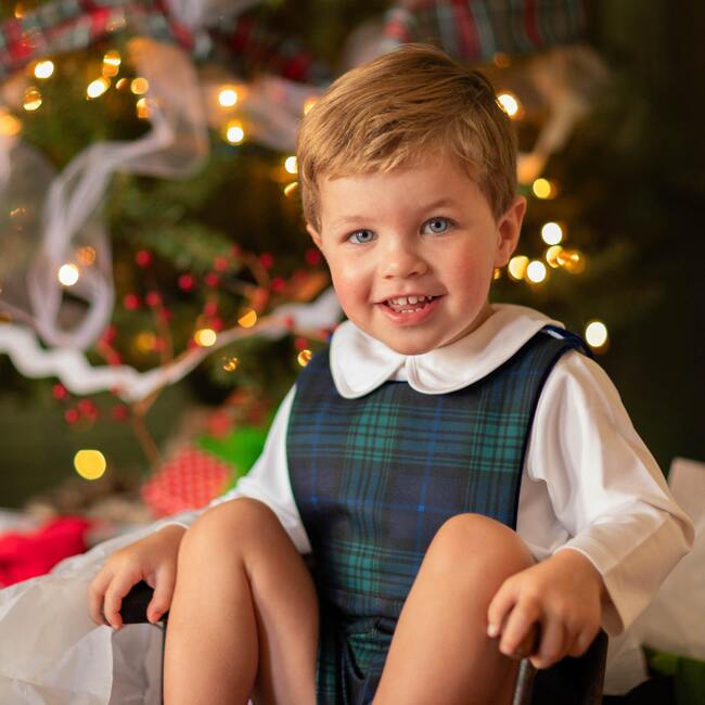 James Henry Jon Jon in Blackwatch Plaid - Rompers - 2