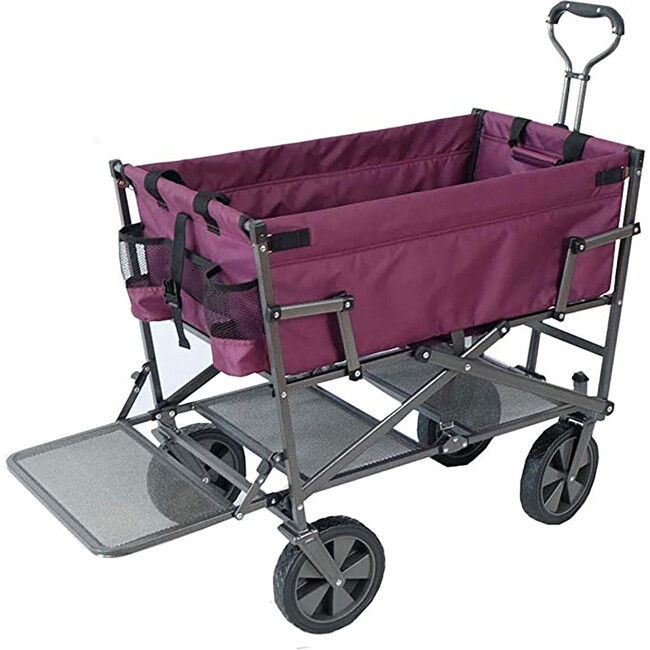 Double Decker Collapsible Wagon - Purple