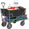 Double Decker Collapsible Wagon - Black - Outdoor Games - 2