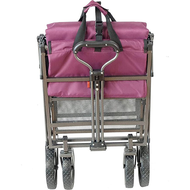 Double Decker Collapsible Wagon - Purple - Outdoor Games - 3