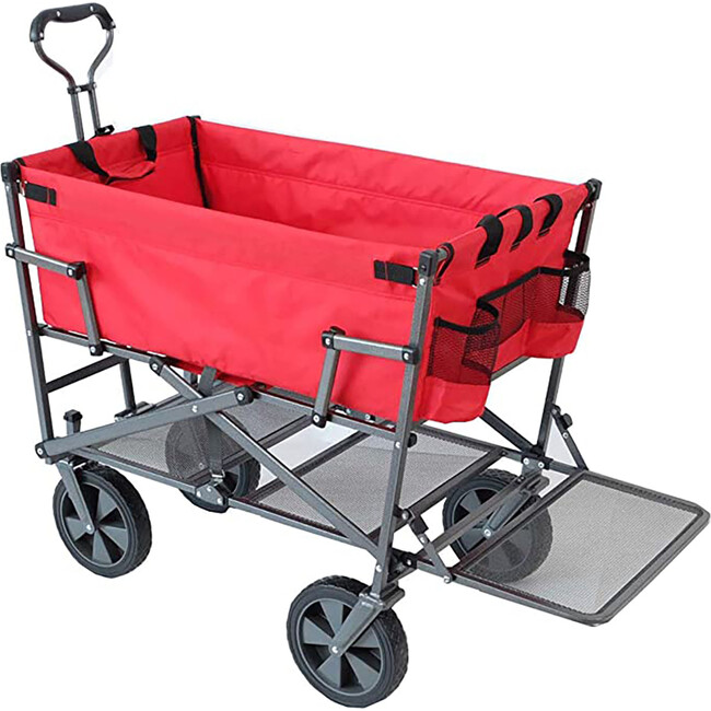 Double Decker Collapsible Wagon - Red