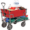 Double Decker Collapsible Wagon - Red - Outdoor Games - 2