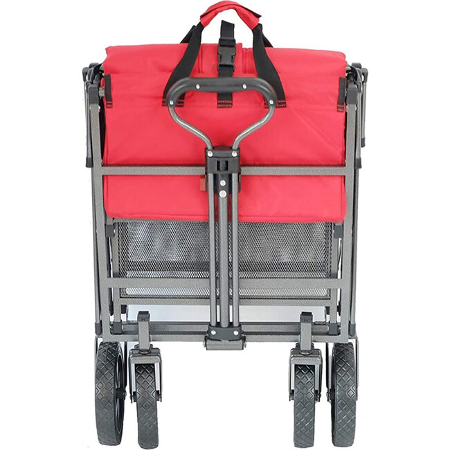Double Decker Collapsible Wagon - Red - Outdoor Games - 3