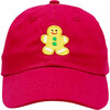 Gingerbread Baseball Hat, Red - Hats - 1 - thumbnail