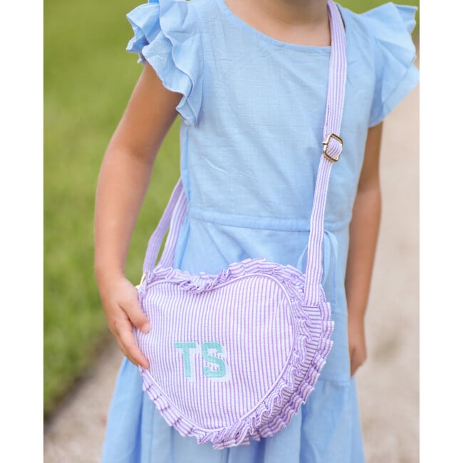 Customizable Heart Purse, Lavender - Bags - 4