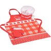 New Classic Toys Apron - Red, Pretend Play for Kid's Cooking, Pre-school Toy, 3y+ - Role Play Toys - 1 - thumbnail