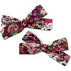 Liberty of London Skinny Ribbon Pigtail Bows, Magenta - Bows - 1 - thumbnail
