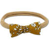 Liberty of London Itty Bitty Bow Baby Headband, Gold Floral - Bows - 1 - thumbnail