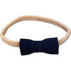 Itty Bitty Bow Baby Headband, Navy - Bows - 1 - thumbnail