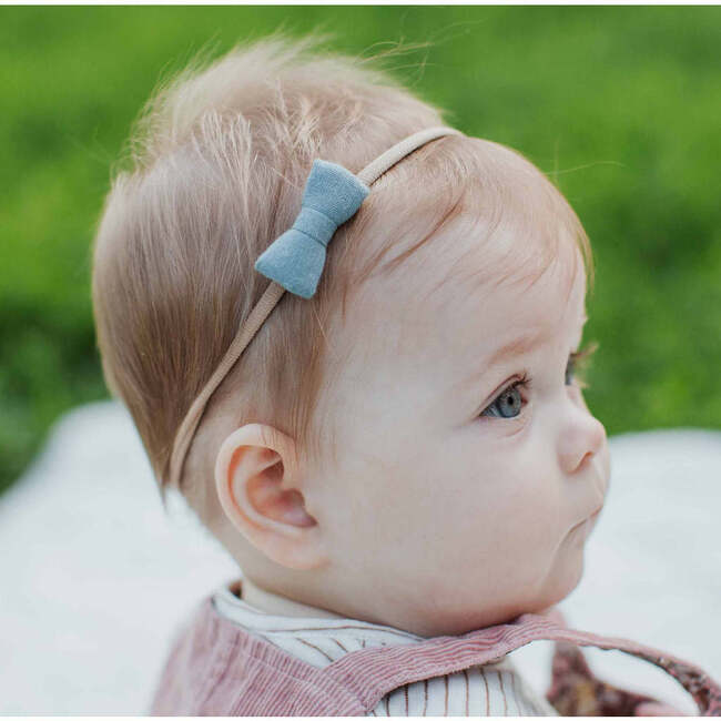 Itty Bitty Bow Baby Headband, Cinnamon - Bows - 3