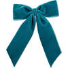 Big Velvet Bow, Teal - Bows - 1 - thumbnail