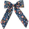 Classic Bow, Liberty of London Blue & Orange Floral - Bows - 1 - thumbnail