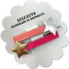 Star Clips, Bright Coral - Hair Accessories - 1 - thumbnail