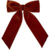 Big Velvet Bow, Rust - Bows - 1 - thumbnail