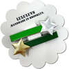 Star Clips, Bright Green - Hair Accessories - 1 - thumbnail