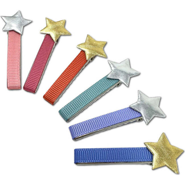 Star Clips Bundle Set, Pastel Pops - Hair Accessories - 3