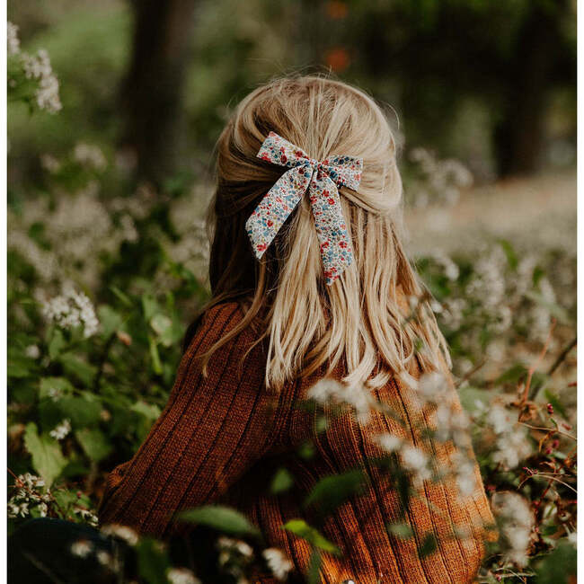 Classic Bow, Liberty of London Muted Pink Floral - Bows - 4