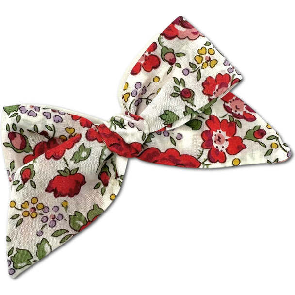 Baby Tied Bow, Liberty of London Red & Cream Floral