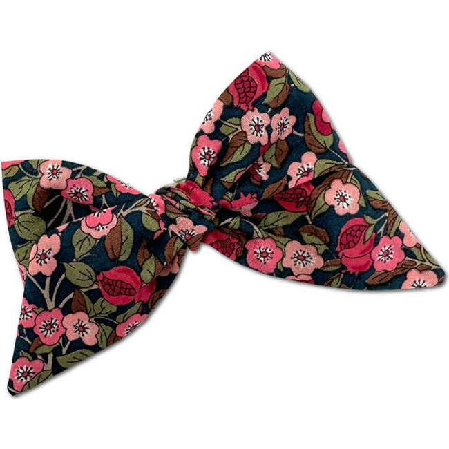 Baby Tied Bow, Liberty of London Navy & Pink Floral
