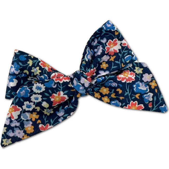 Baby Tied Bow, Liberty of London Blue & Orange Floral