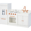 Teamson Kids Little Chef Paris Wood Play Kitchen, White/Rose Gold - Play Kitchens - 1 - thumbnail