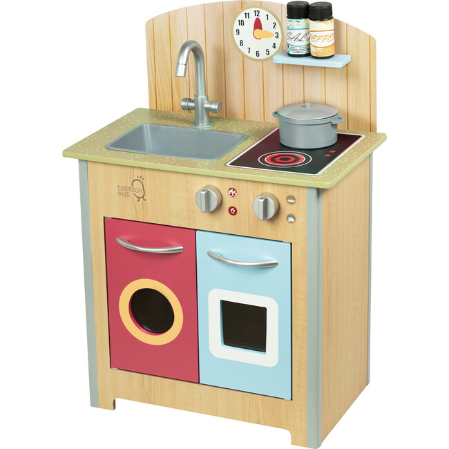Teamson Kids Little Chef Porto Classic Wooden Play Kitchen - Play Kitchens - 1