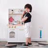 Teamson Kids Little Chef Boston Wooden Play Kitchen, White/Gold - Play Kitchens - 2