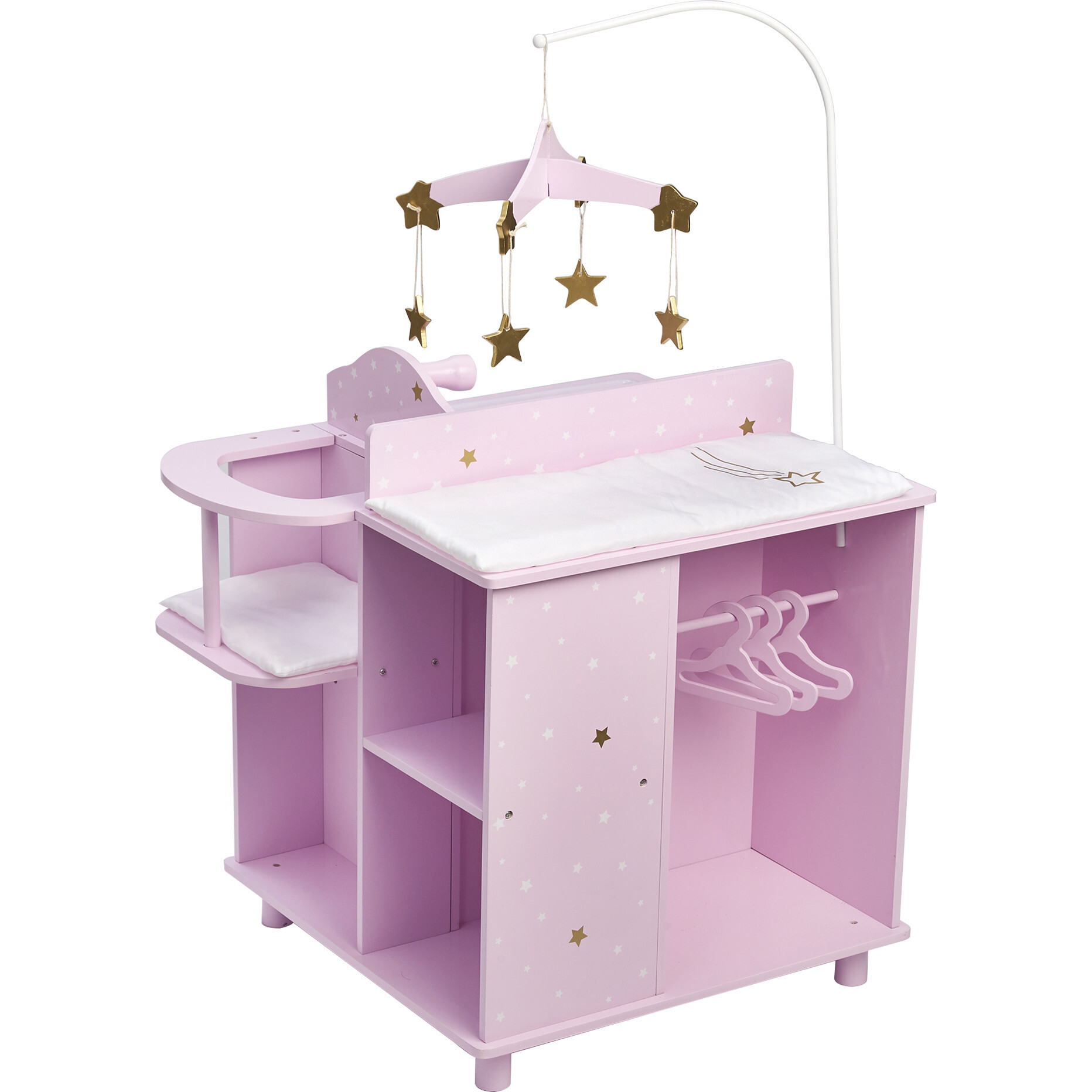 Twinkle Stars 4-in-1 Baby Doll Nursery & Changing Station, Purple - Doll Accessories - 1
